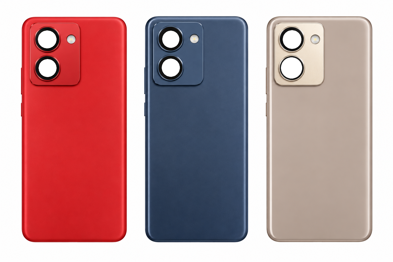 Compatible Replacement for Realme P3 Ultra Back Panel – Red, Gold & Black